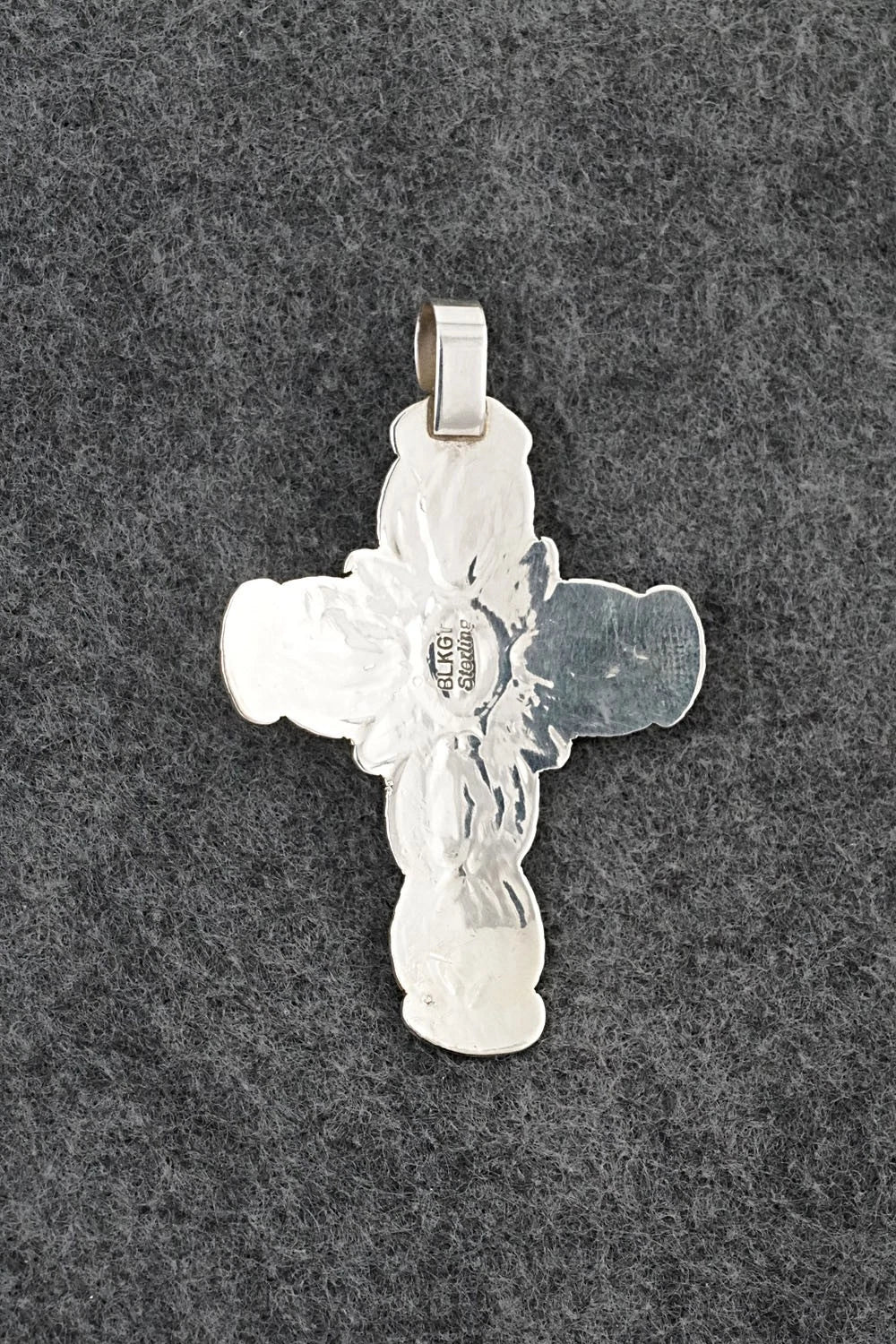 Turquoise & Sterling Silver Pendant - Arnold Blackgoat