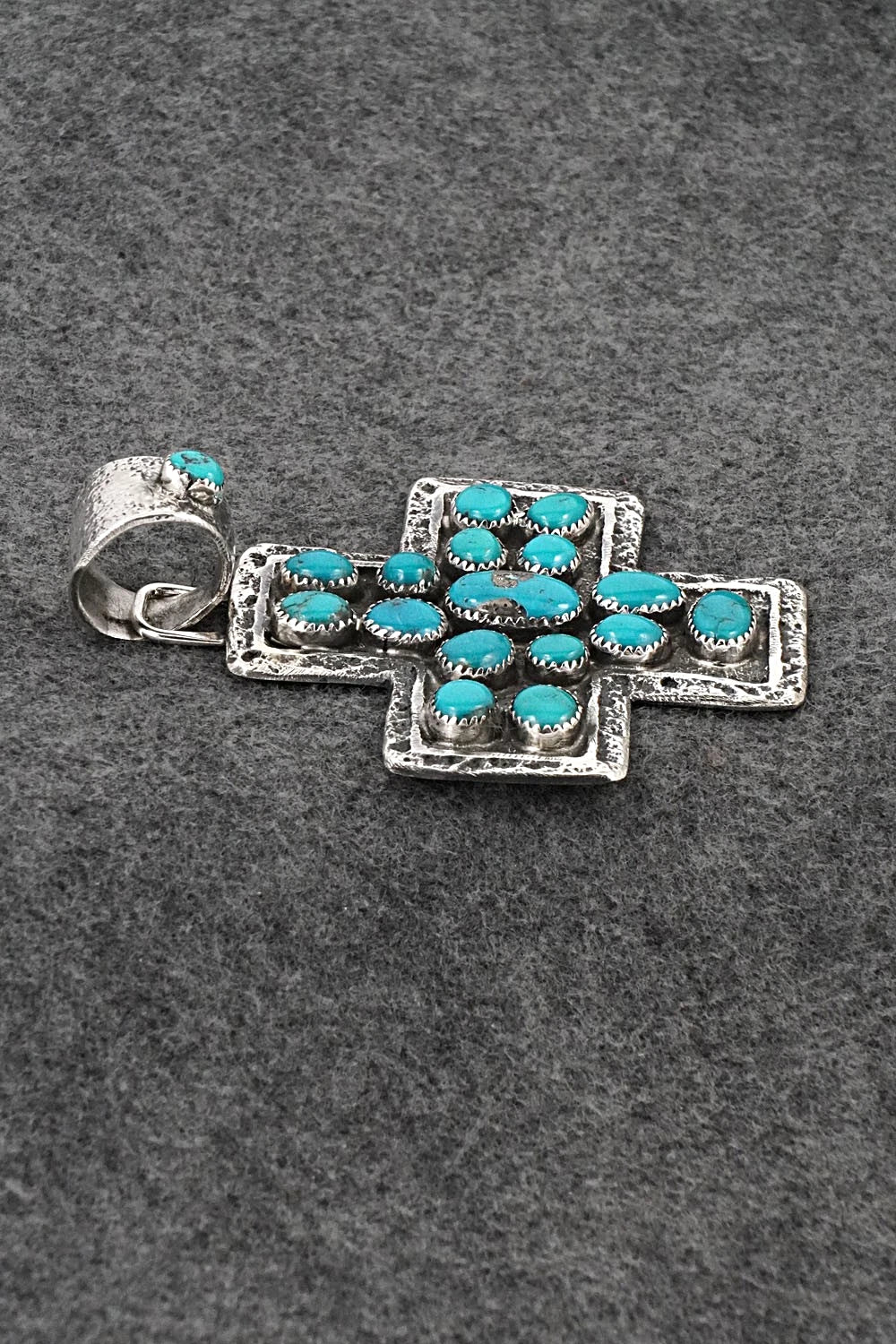 Turquoise & Sterling Silver Pendant - Delbert Arviso