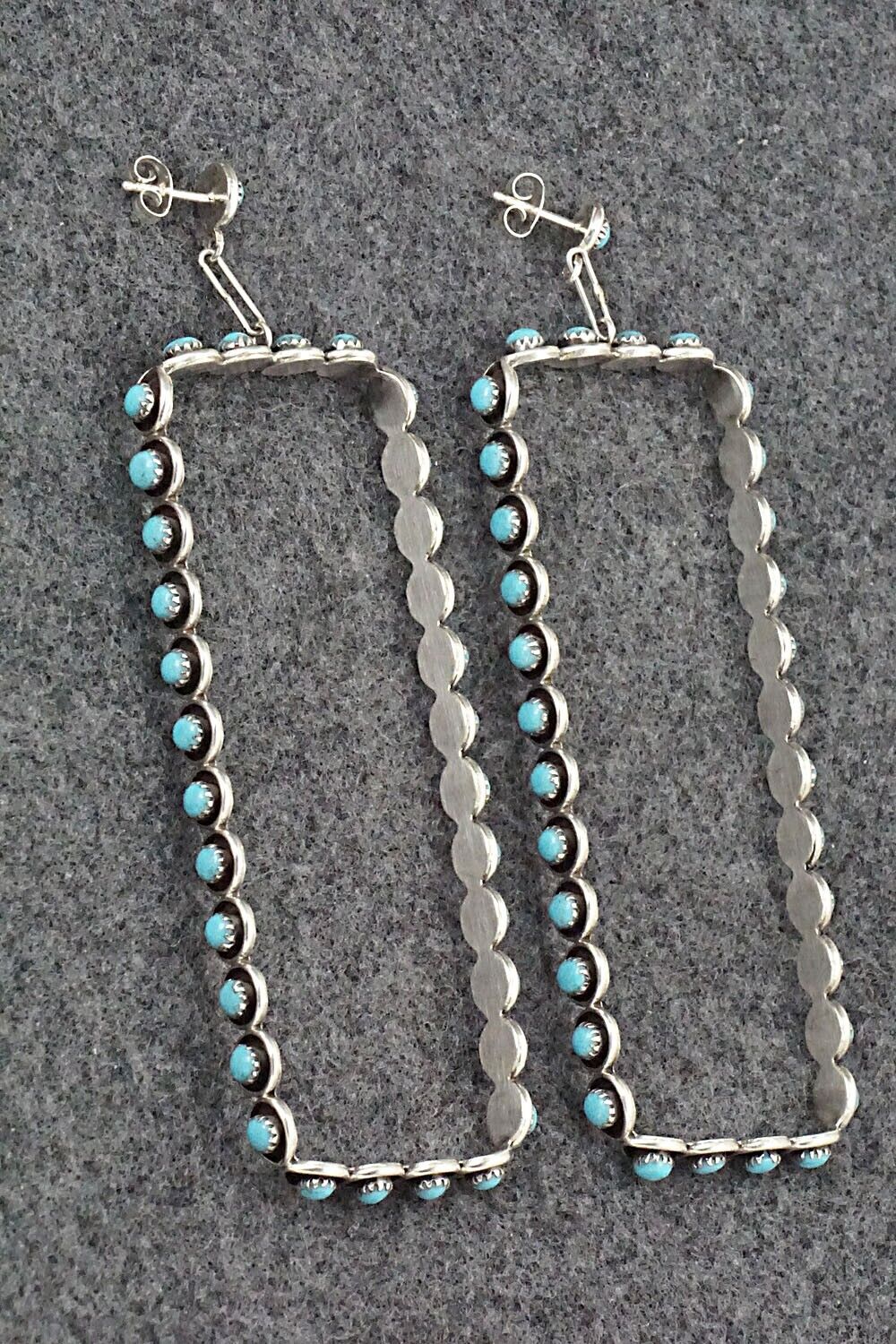 Turquoise & Sterling Silver Earrings - Iva Booqua