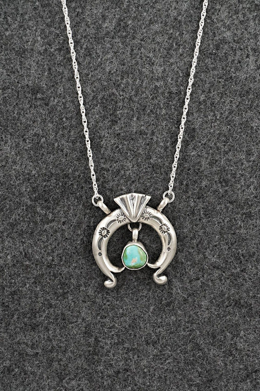 Turquoise & Sterling Silver Necklace - Gary Shorty