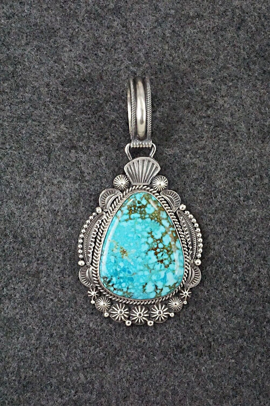 Turquoise & Sterling Silver Pendant - Michael Calladitto