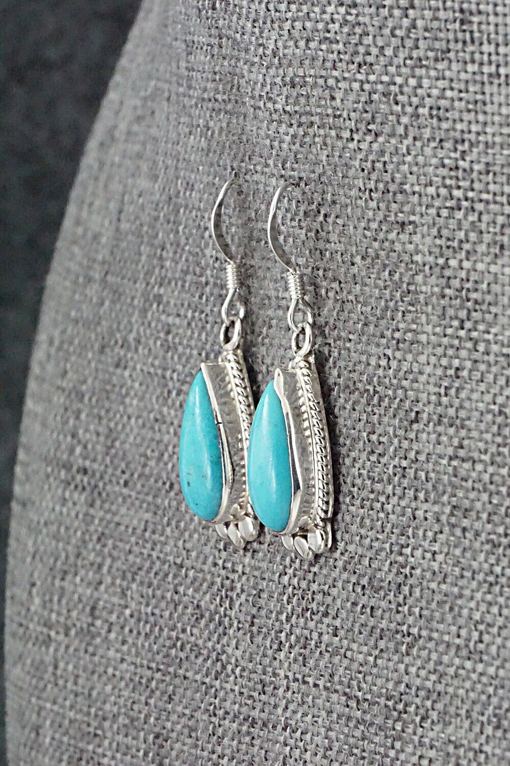 Turquoise and Sterling Silver Earrings - Sharon McCarthy