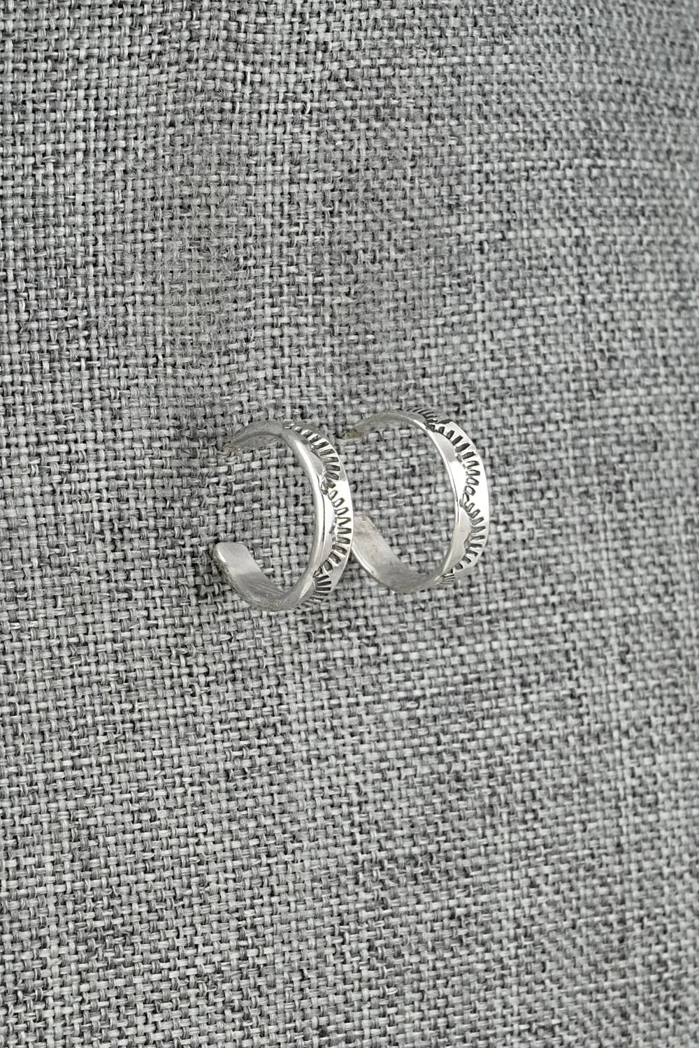 Sterling Silver Hoop Earrings - Elaine Tahe