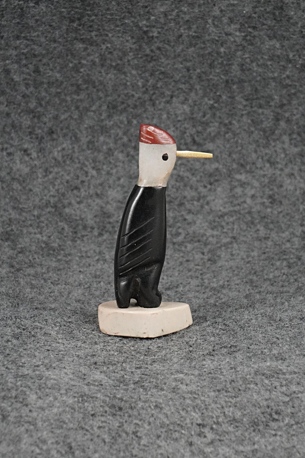 Woodpecker Zuni Fetish Carving - Justin Red Elk