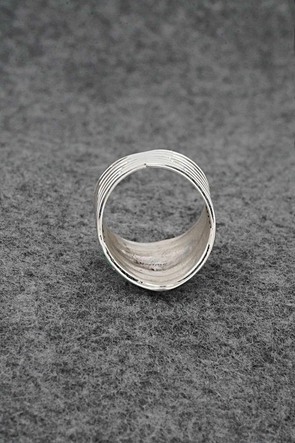 Turquoise & Sterling Silver Ring - Andrew Enrico - Size 7