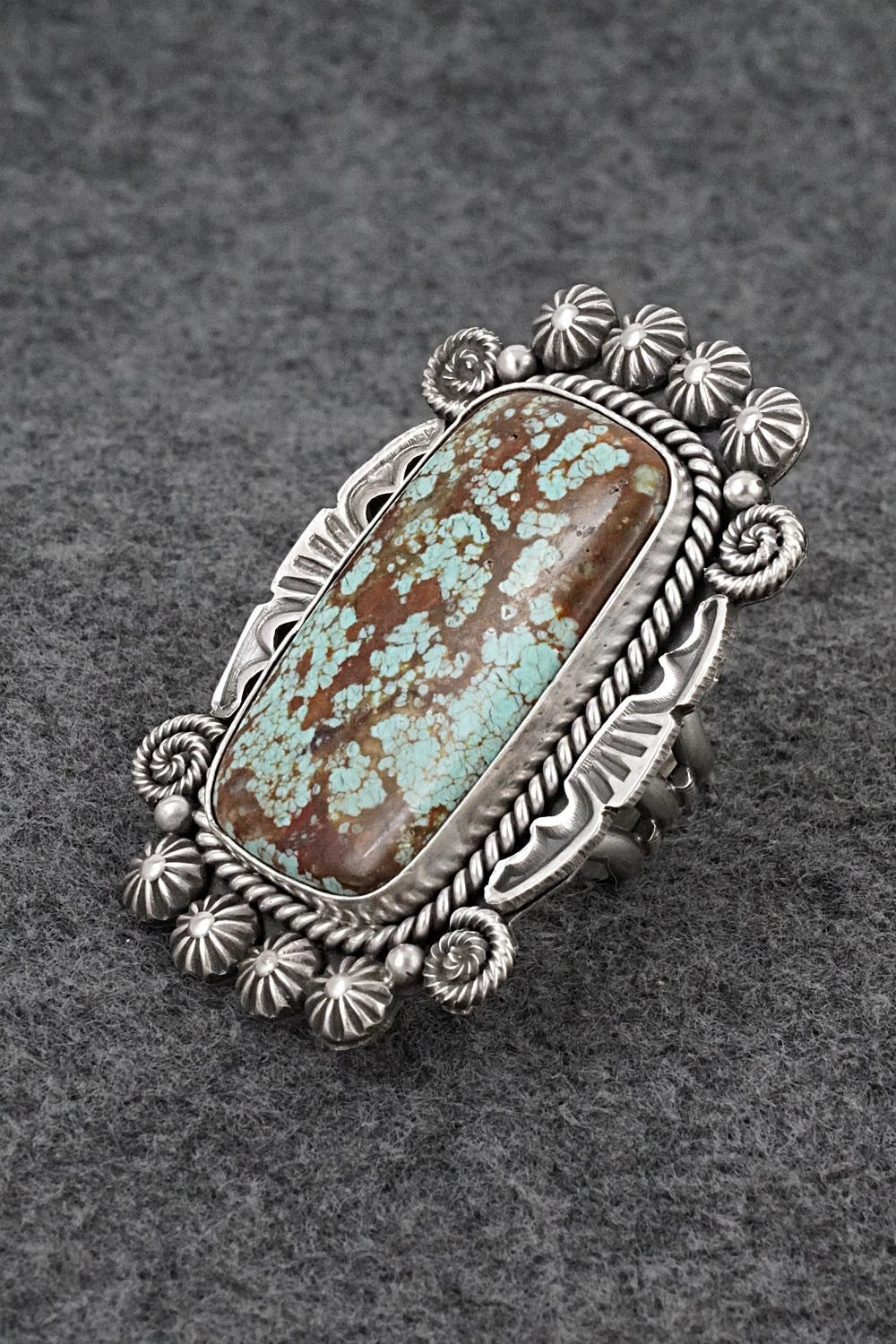 Turquoise & Sterling Silver Ring - Michael Calladitto - Size 9