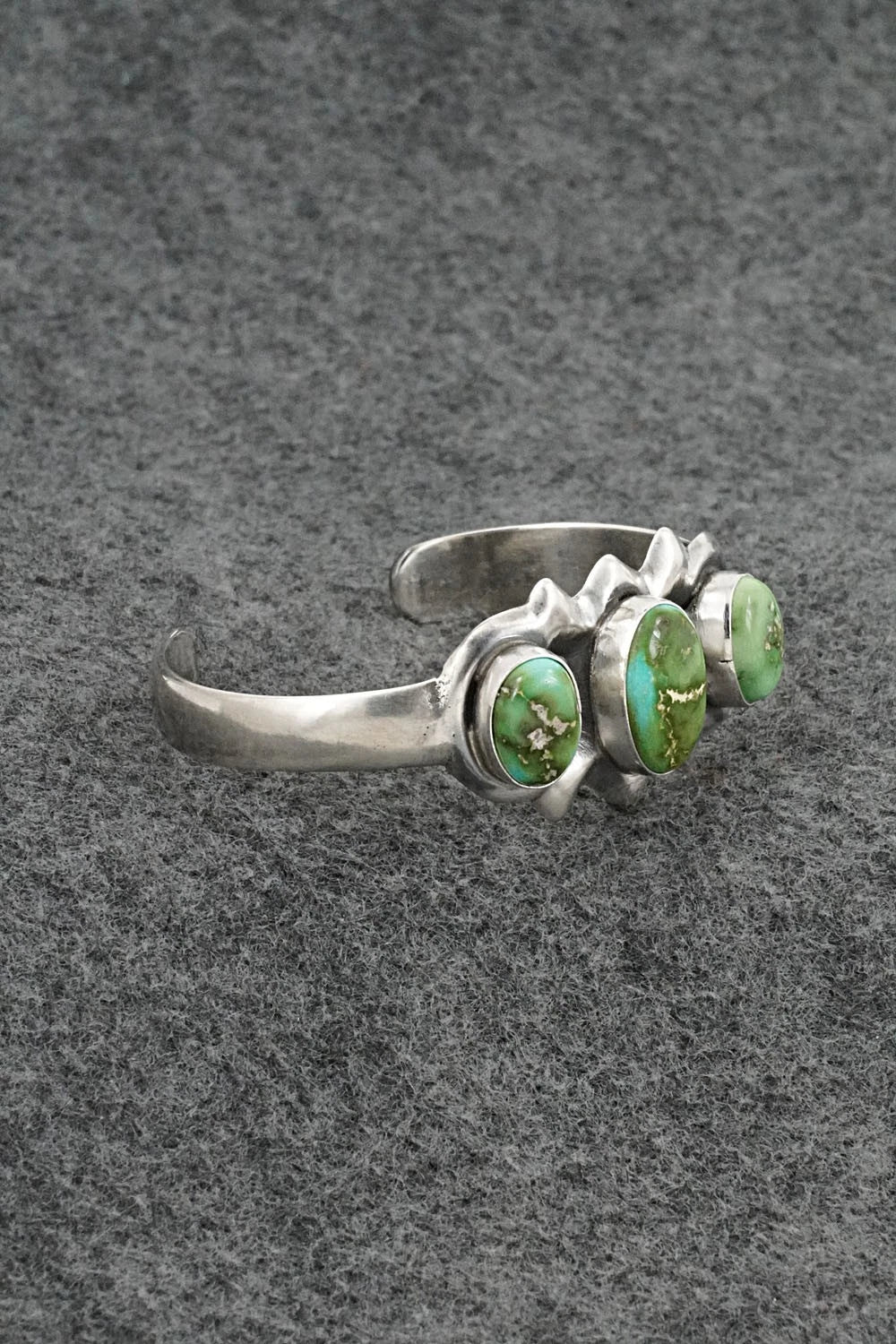 Turquoise & Sterling Silver Bracelet - Eugene Gruber