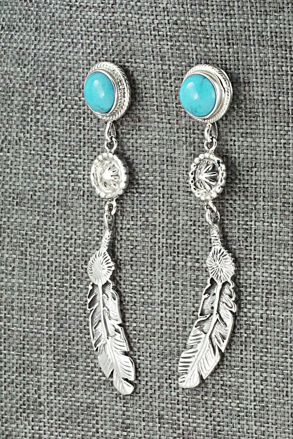 Turquoise & Sterling Silver Earrings - Annie Spencer