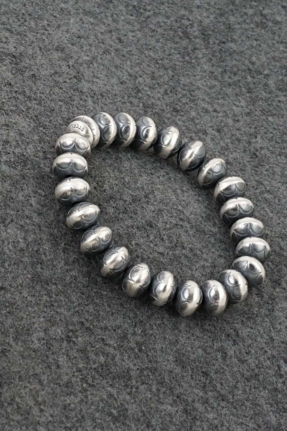 Sterling Silver Navajo Pearl Bracelet - Bryannen Halwood