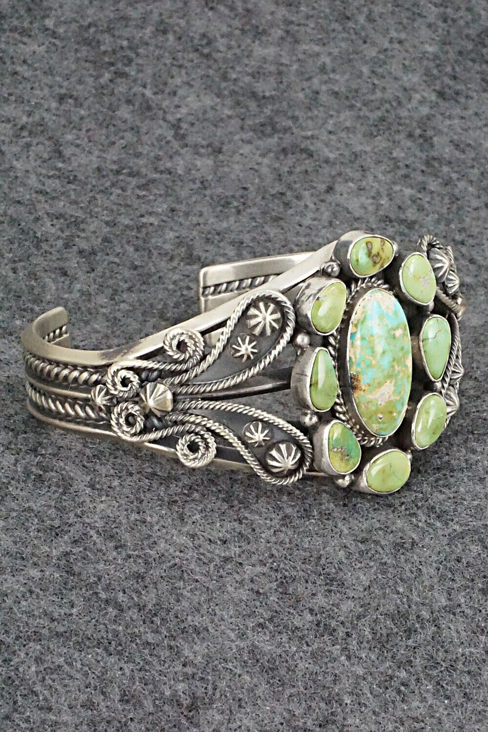 Turquoise & Sterling Silver Bracelet - Derrick Gordon