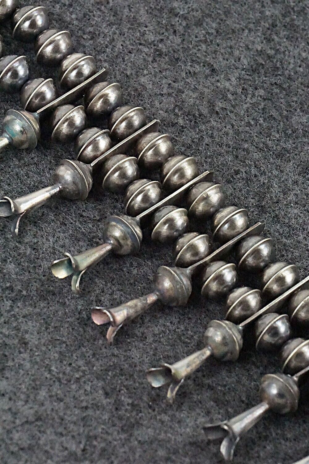 Turquoise & Sterling Silver Squash Blossom Set - Phil Garcia