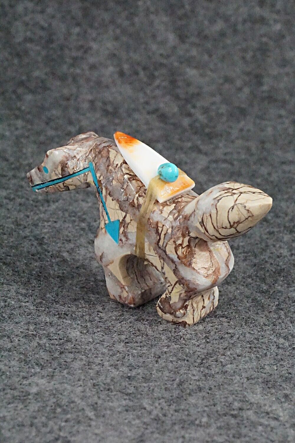 Horse Zuni Fetish Carving - Fernando Laiwakete