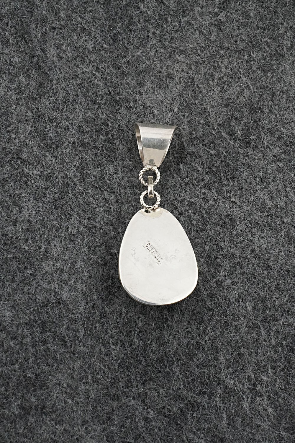 White Buffalo & Sterling Silver Pendant - Ernest Hawthorne