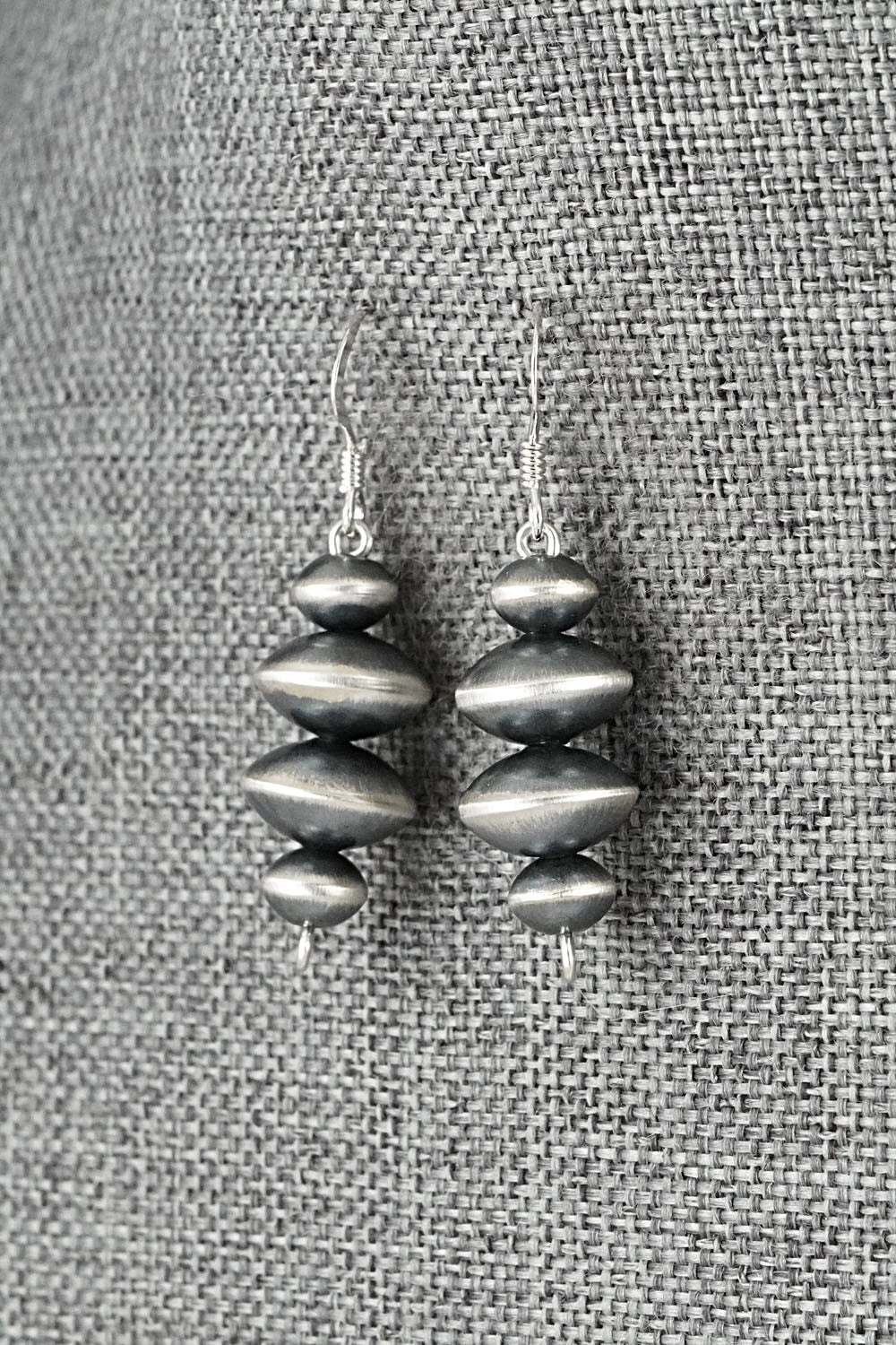 Sterling Silver Navajo Pearl Earrings - Preston Haley