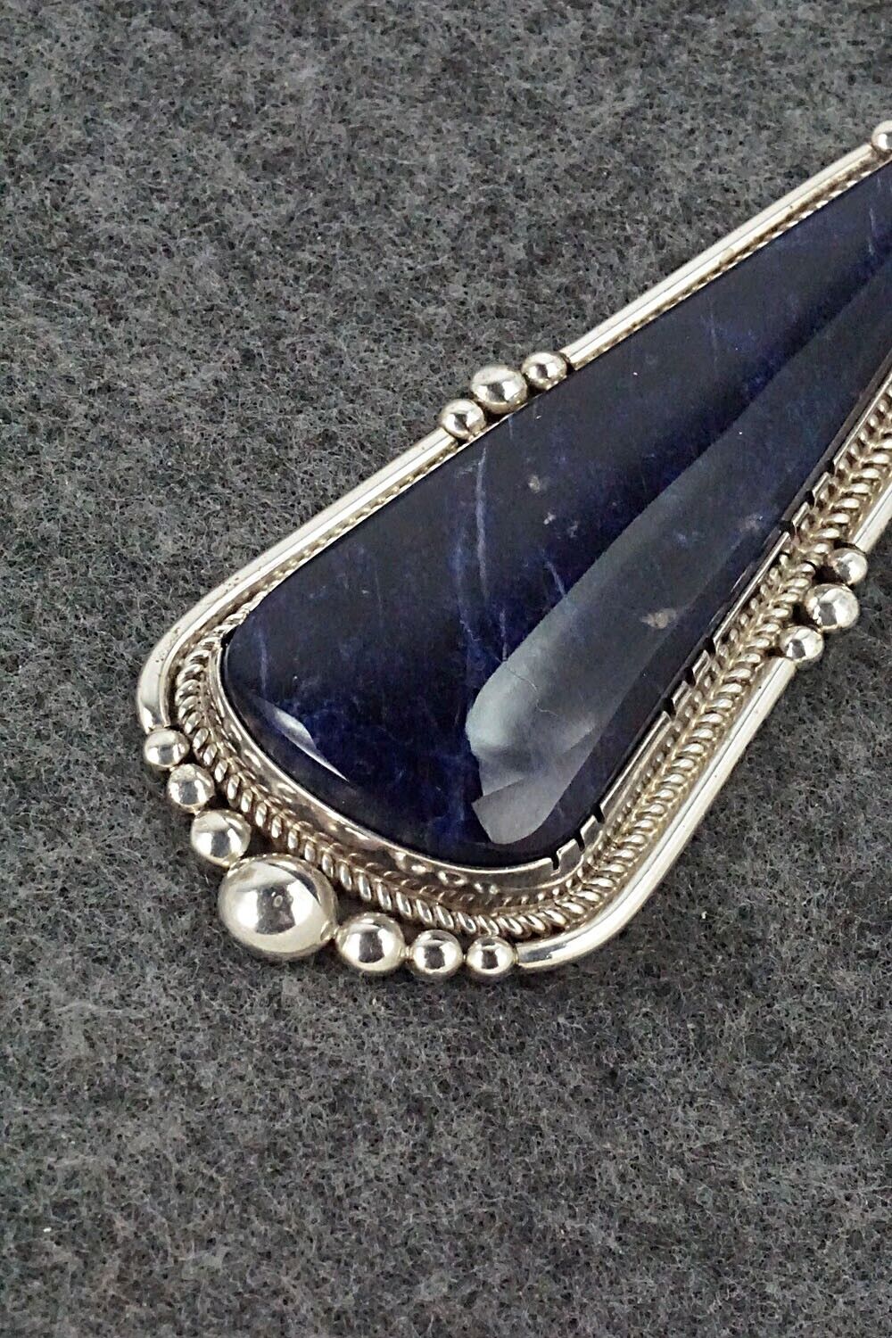 Sodalite and Sterling Silver Pendant - Oliver Smith