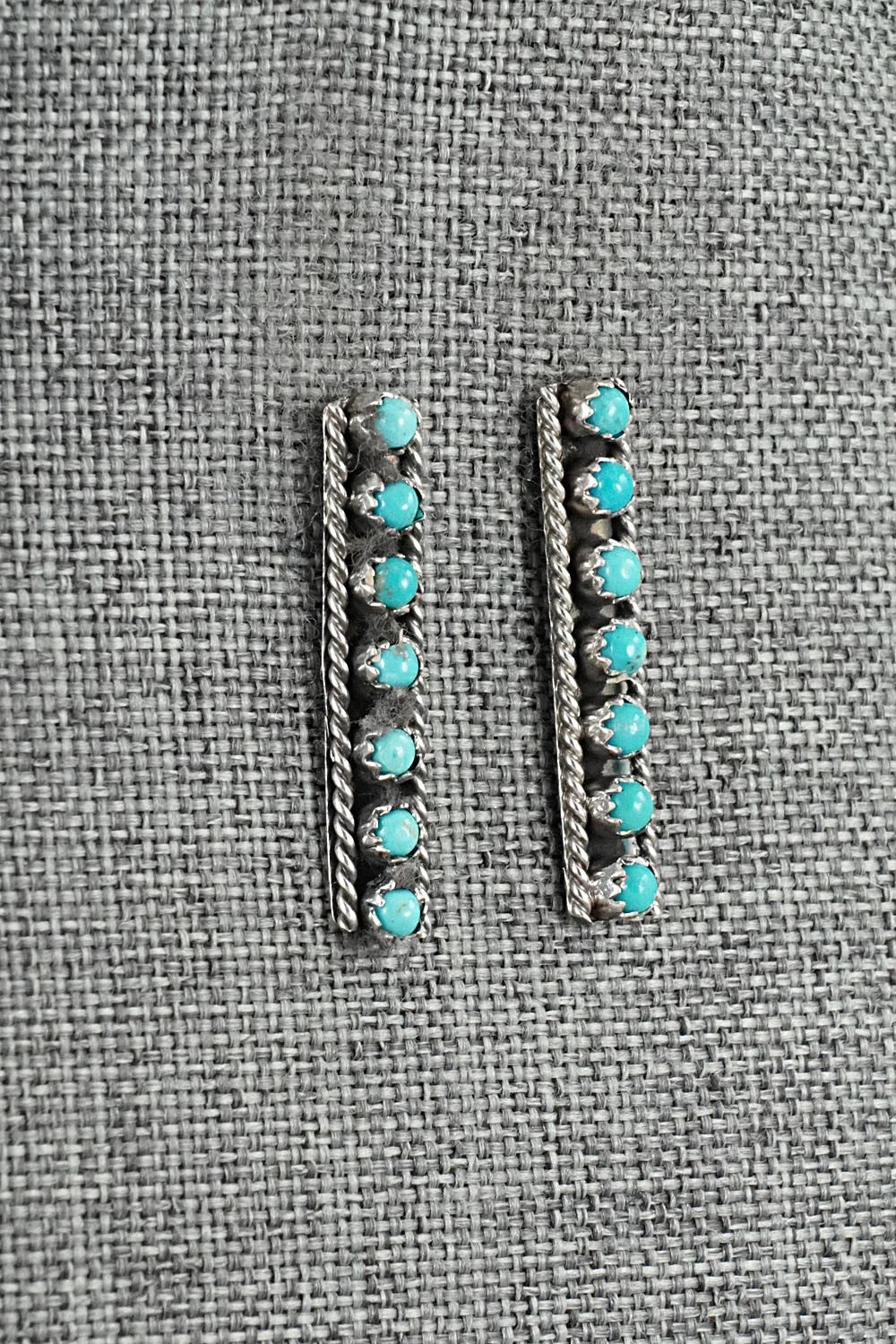 Turquoise & Sterling Silver Earrings - Dominic Duboise