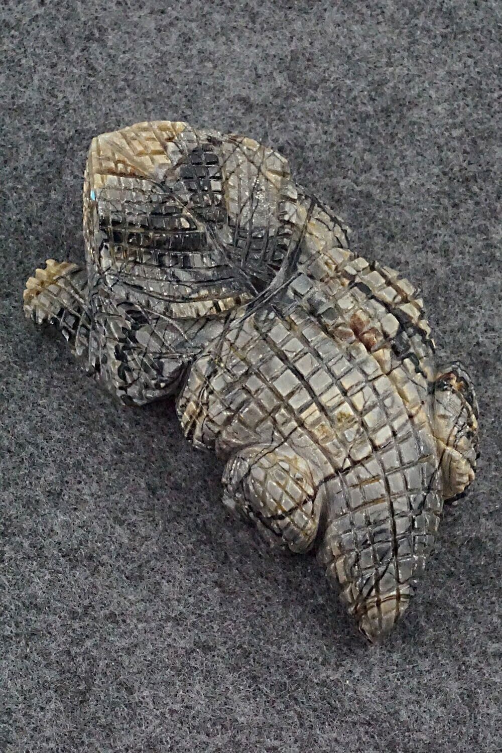 Horned Toad Zuni Fetish Carving - Tony Mackel