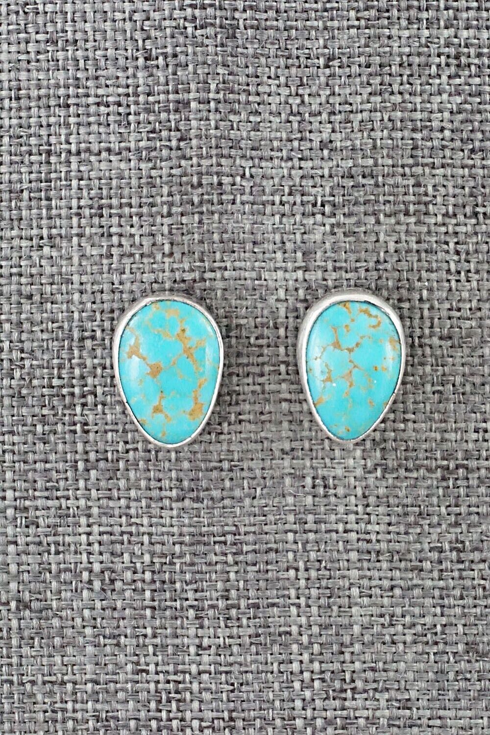 Turquoise & Sterling Silver Earrings - Marco Begaye