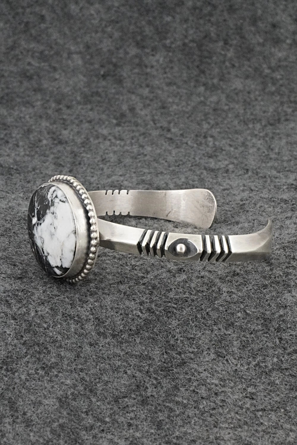 White Buffalo & Sterling Silver Bracelet - Paul Livingston