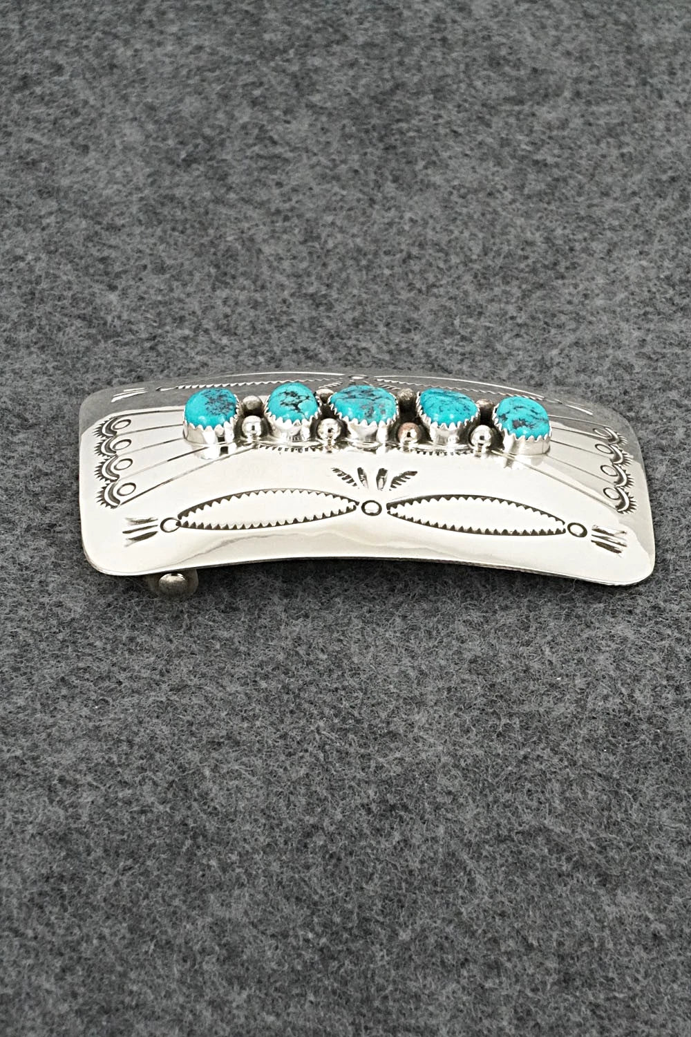 Turquoise & Sterling Silver Belt Buckle - Jolene Begay