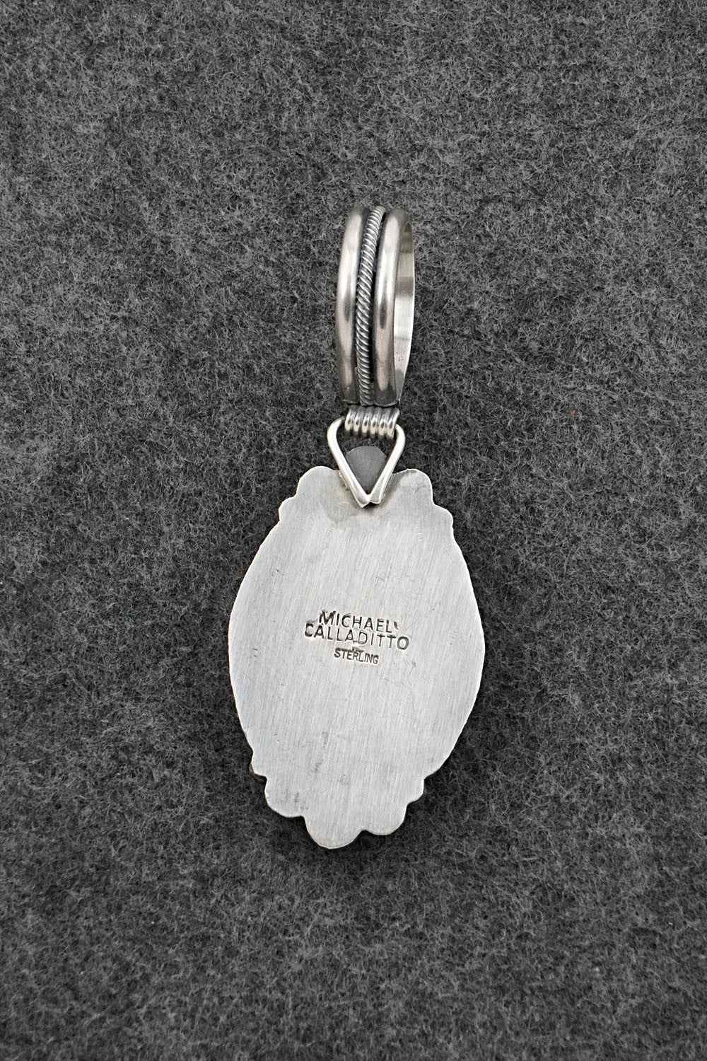 Turquoise & Sterling Silver Pendant - Michael Calladitto