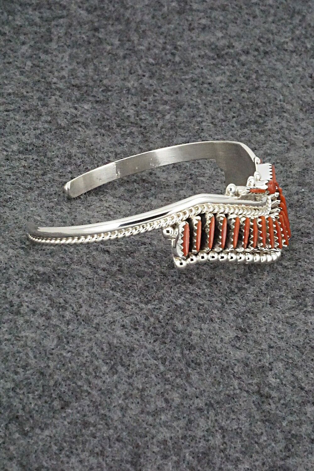 Coral & Sterling Silver Bracelet - Roland Francisco