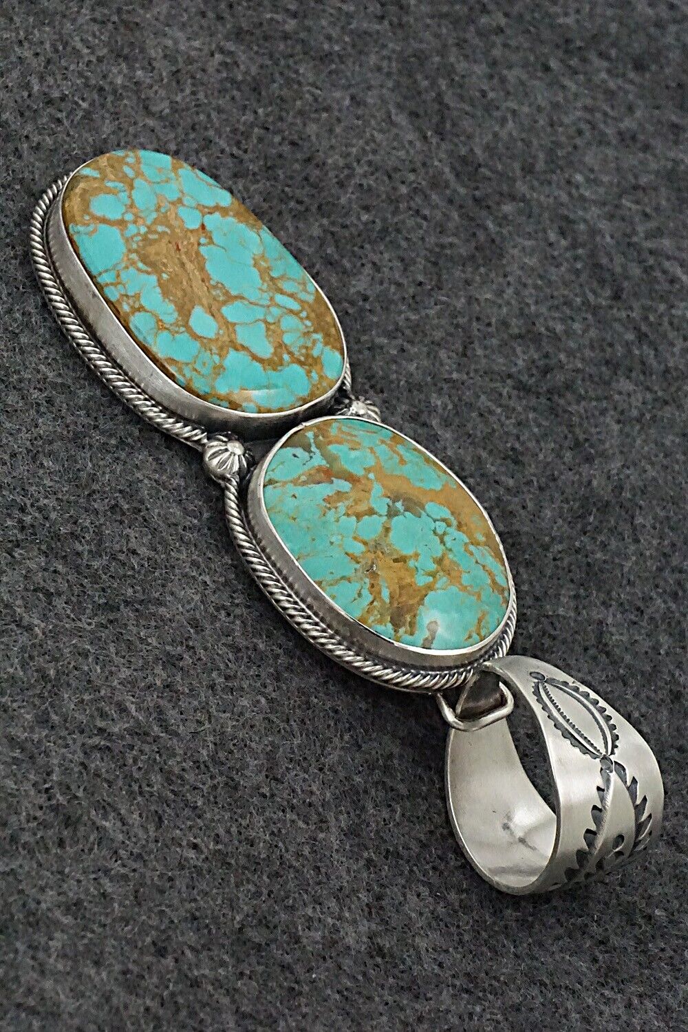 Turquoise & Sterling Silver Pendant - Darrin Livingston