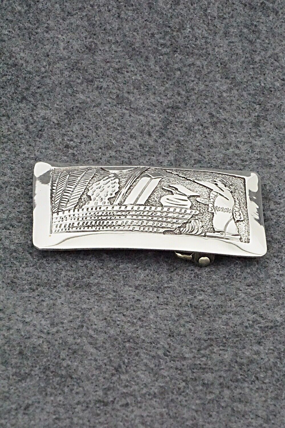 Sterling Silver Belt Buckle - Elaine Becenti