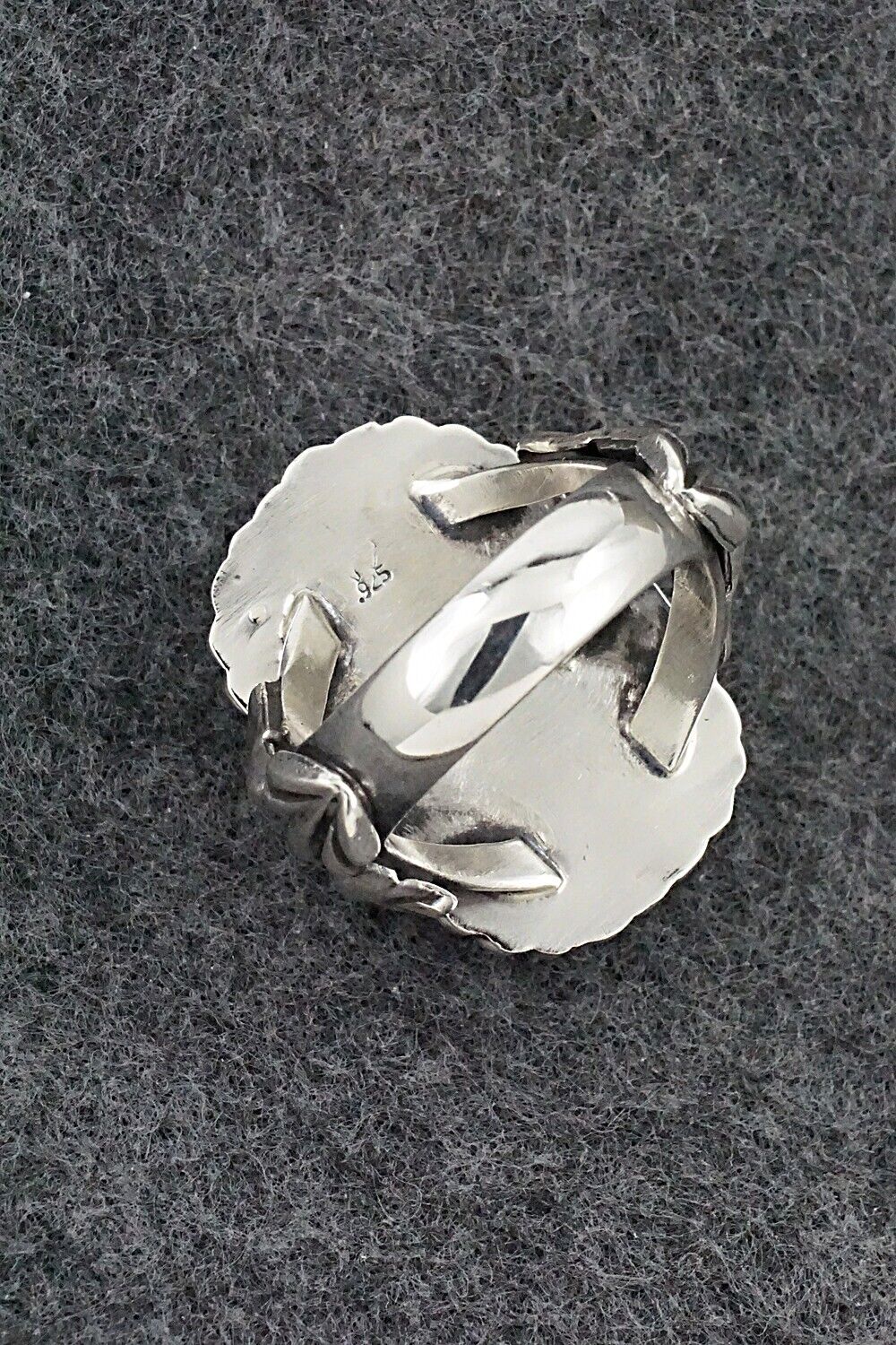 White Buffalo & Sterling Silver Ring - Andrew Vandever - Size 10