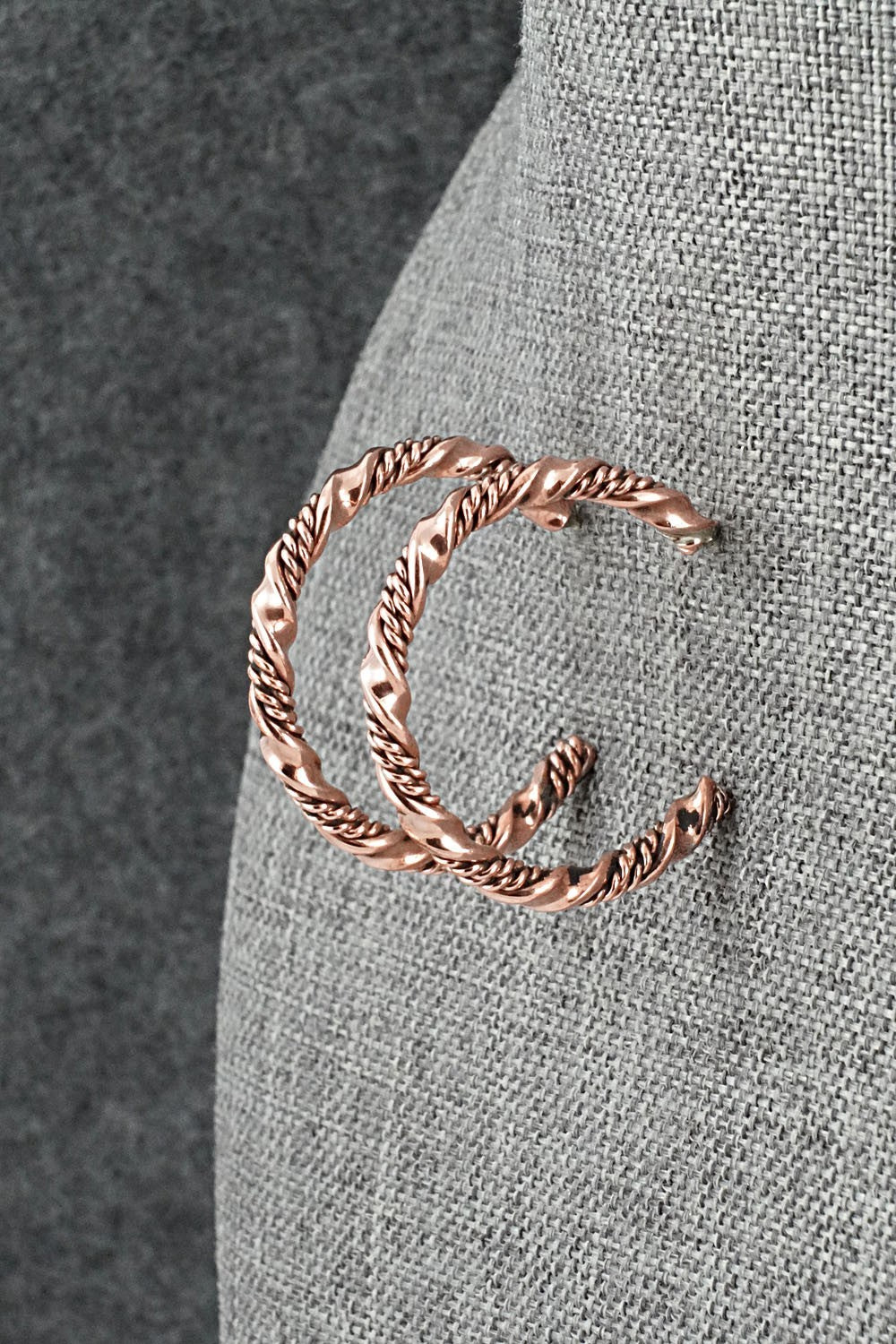 Copper Hoop Earrings - Elaine Tahe