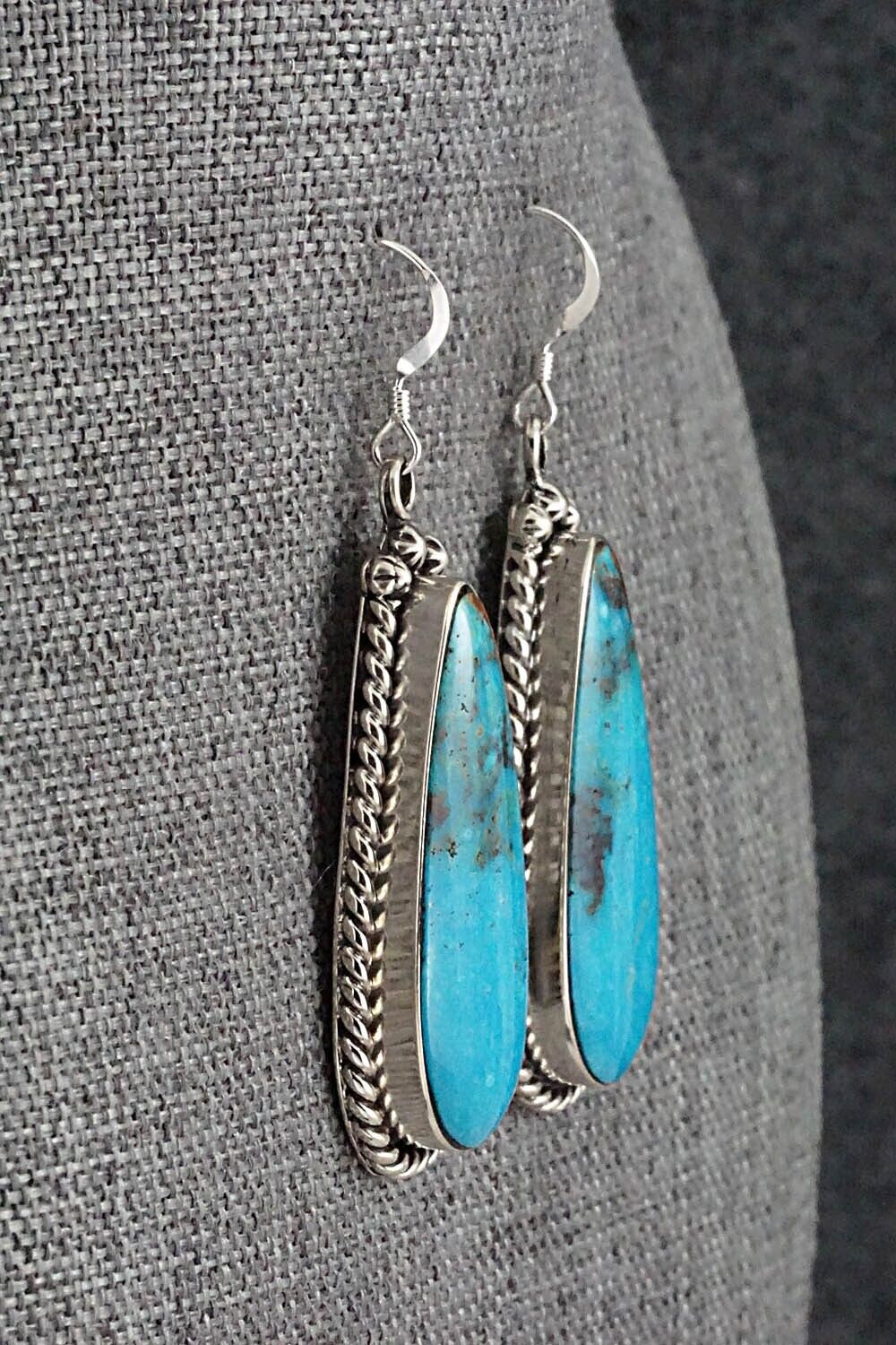 Turquoise & Sterling Silver Earrings - Brandon Belin