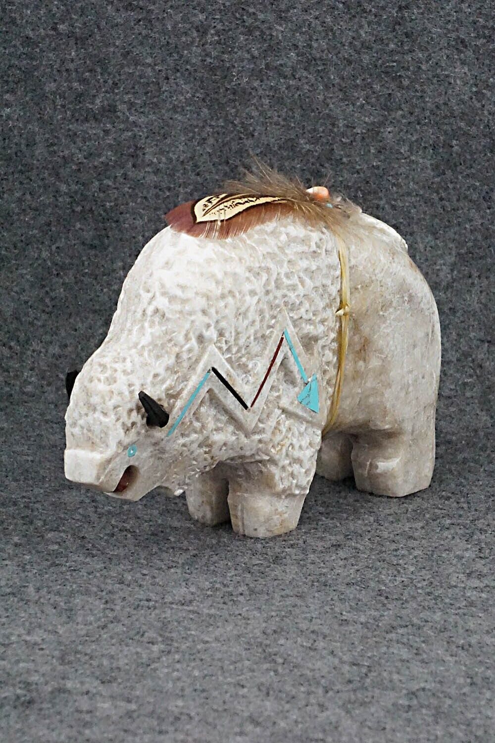 Buffalo Navajo Fetish Carving - Ben Livingston