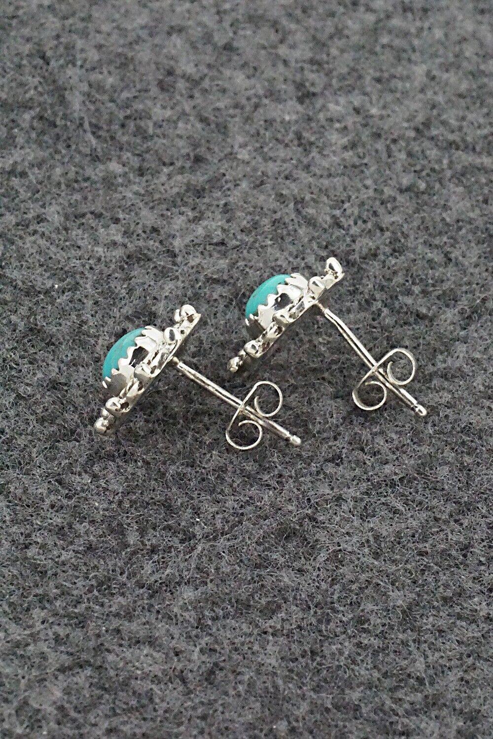 Turquoise & Sterling Silver Earrings - Harris Largo