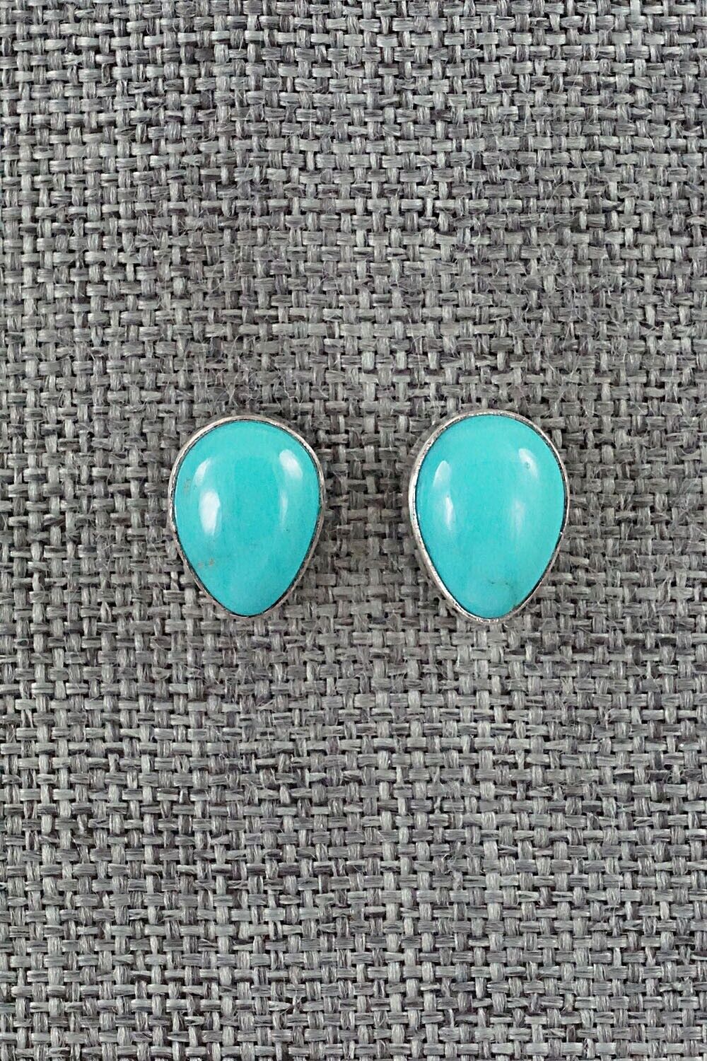 Turquoise & Sterling Silver Earrings - Marco Begaye