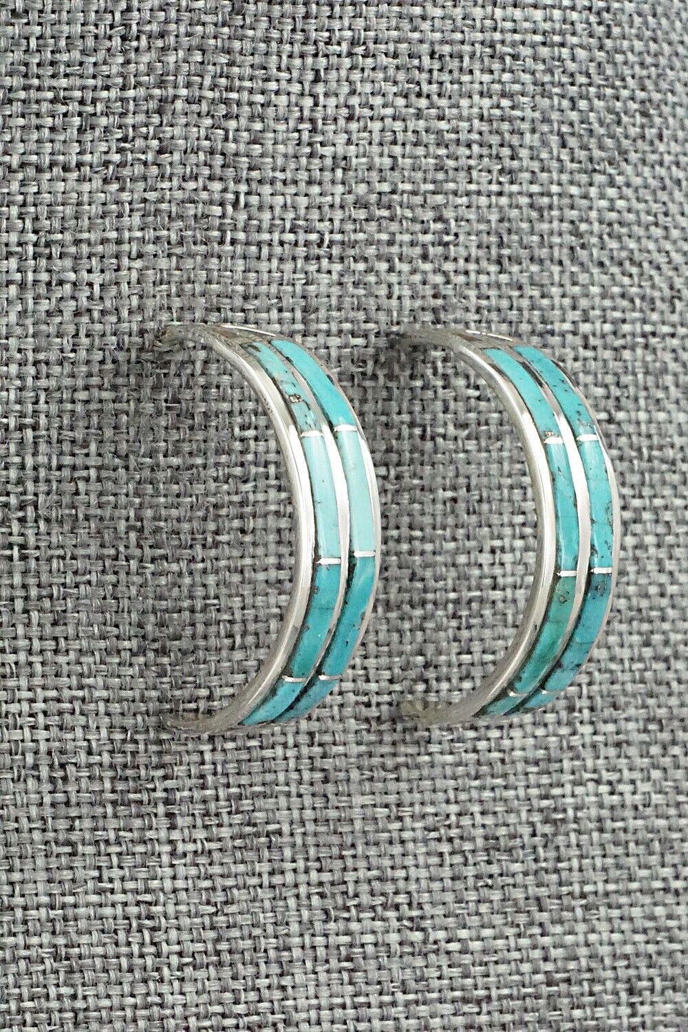 Turquoise & Sterling Silver Earrings - Andrew Enrico