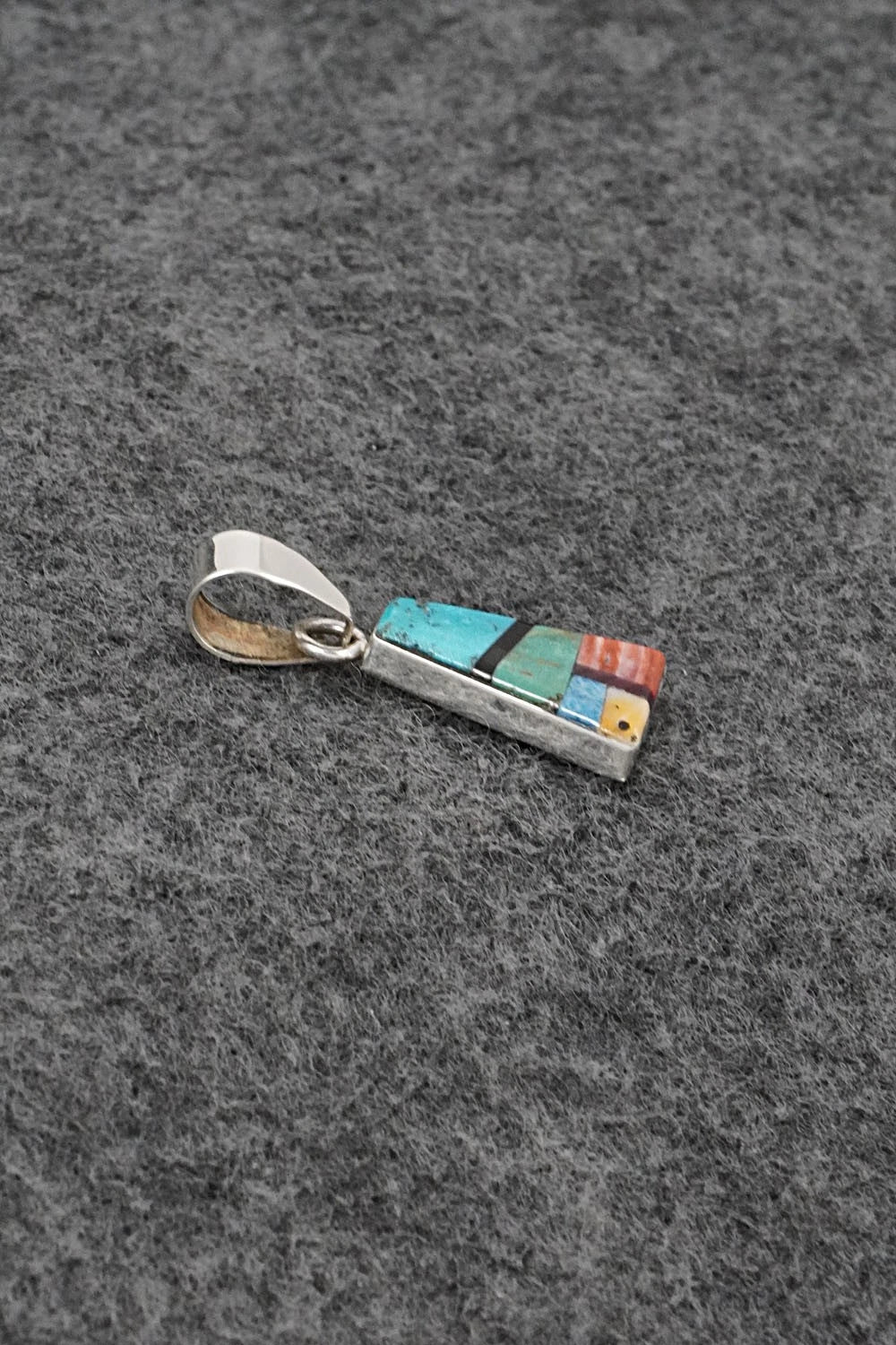 Multi Stone & Sterling Silver Pendant - Priscilla Smith