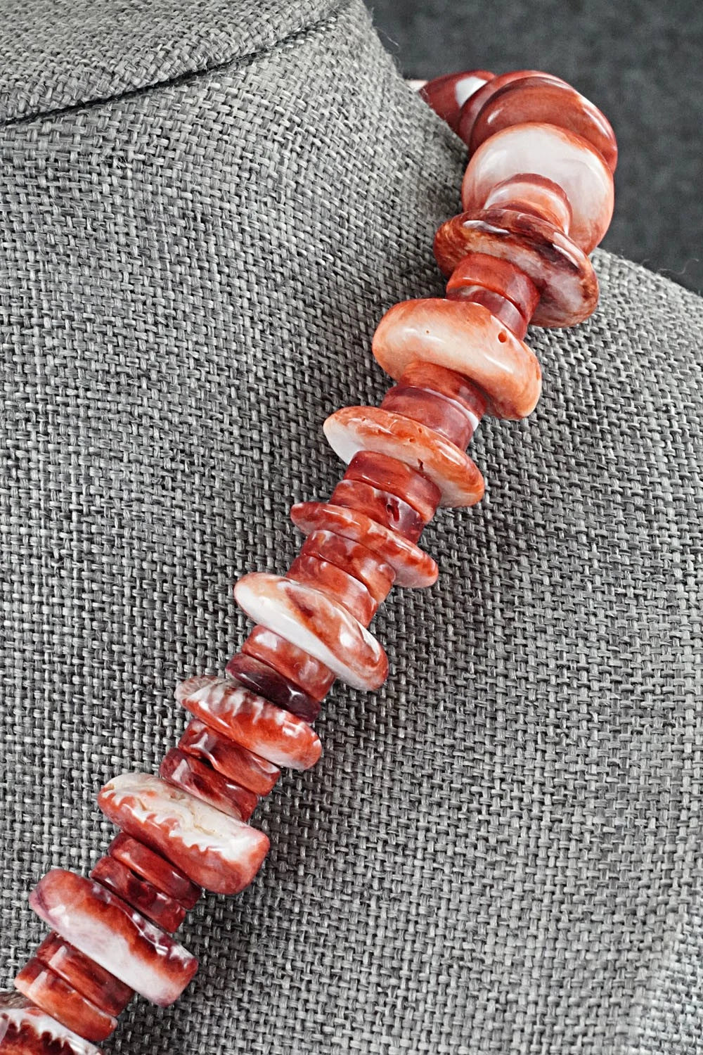 Turquoise & Spiny Oyster Necklace - Lupe Lovato