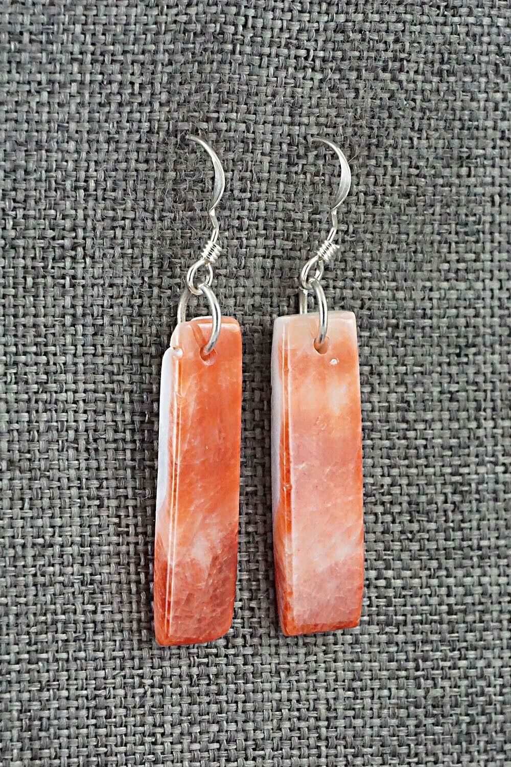 Spiny Oyster & Sterling Silver Earrings - Jesus Espino
