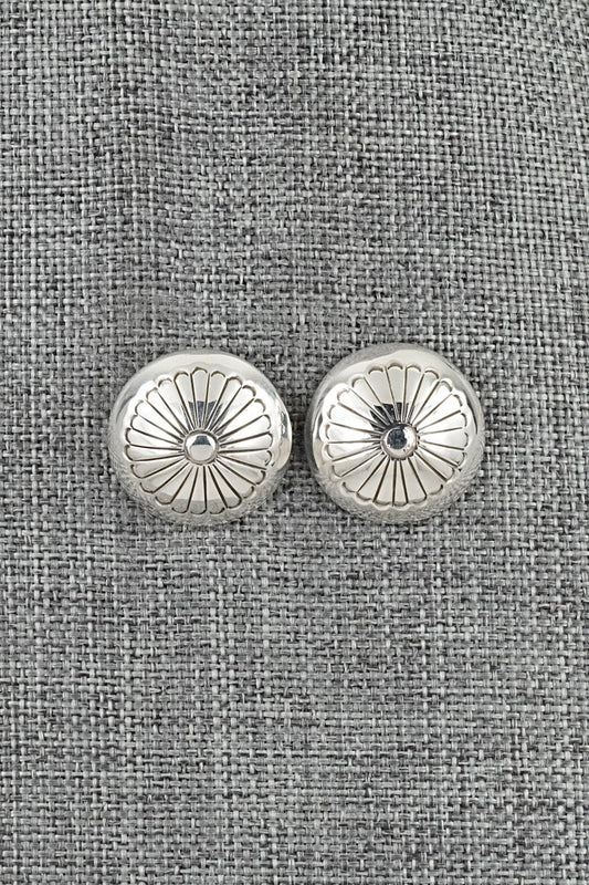 Sterling Silver Earrings - Marie Yazzie