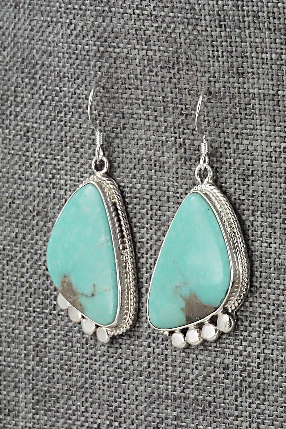 Turquoise & Sterling Silver Earrings - Sharon McCarthy