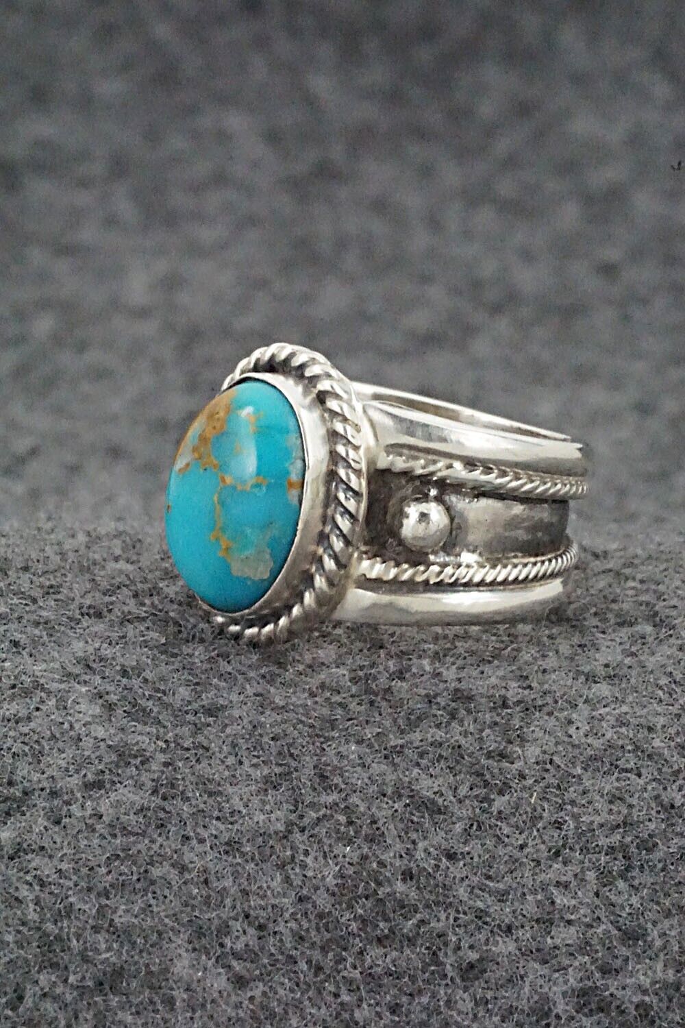 Turquoise & Sterling Silver Ring - Thomas Yazzie - Size 9