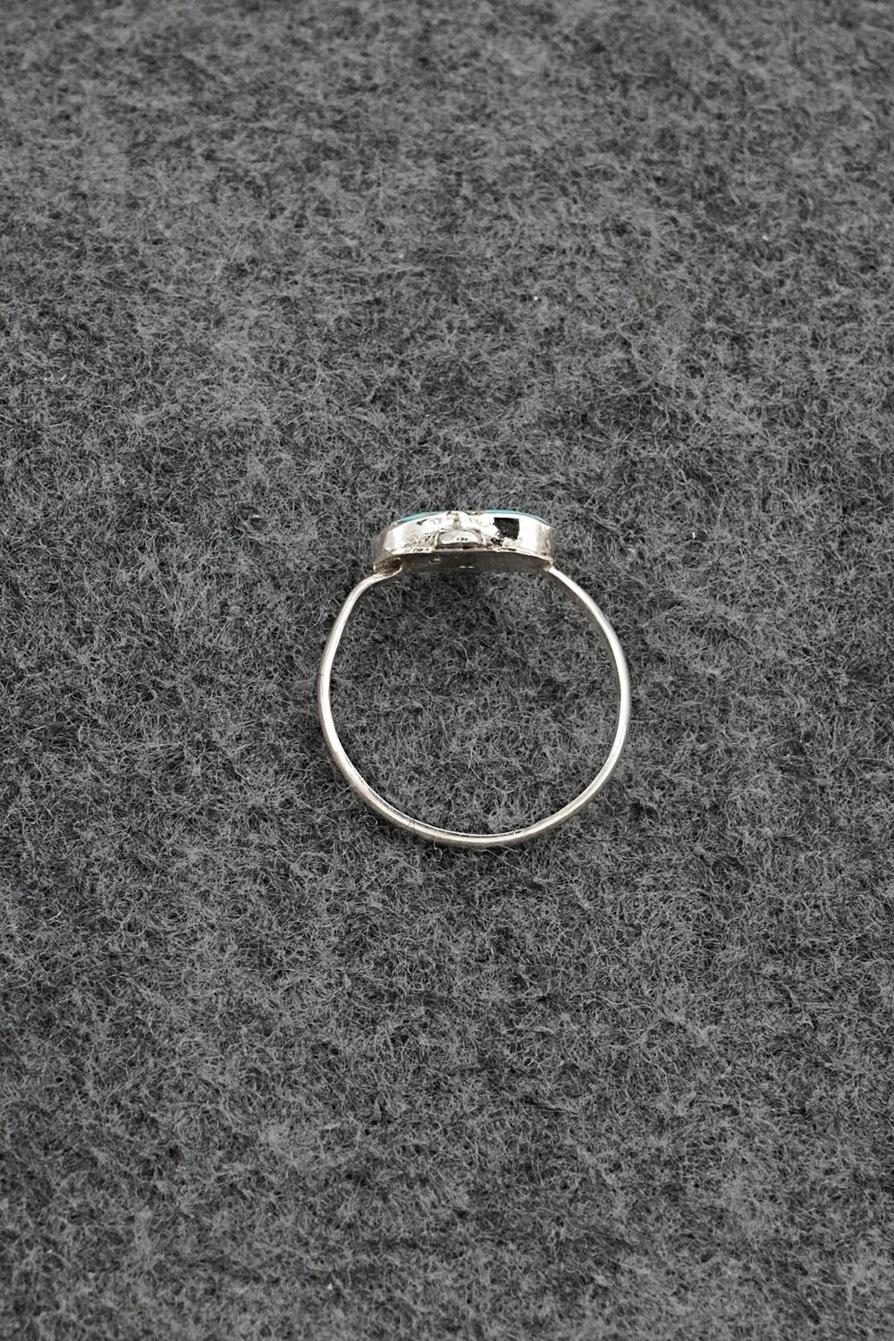 Turquoise & Sterling Silver Ring - Ola Eriacho - Size 6.75