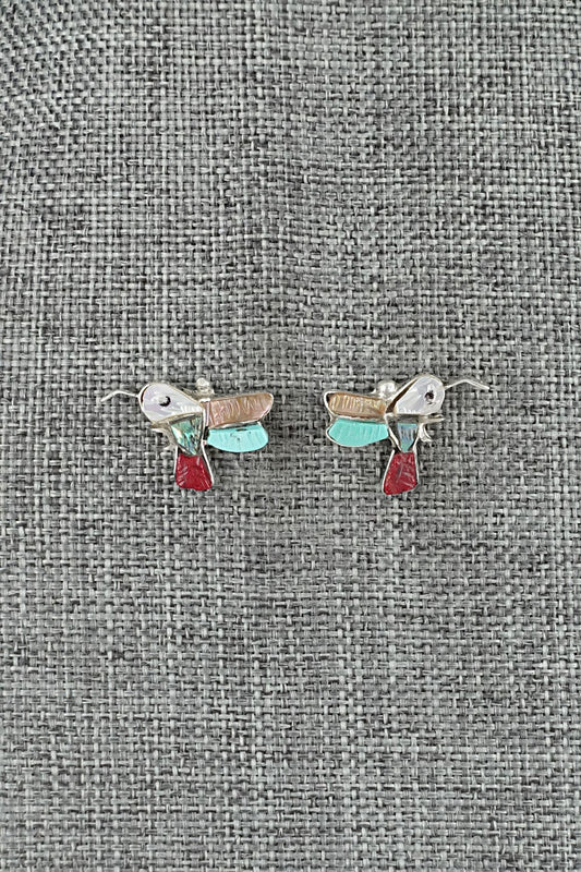 Multi-Stone & Sterling Silver Earrings - Sharon Natewa