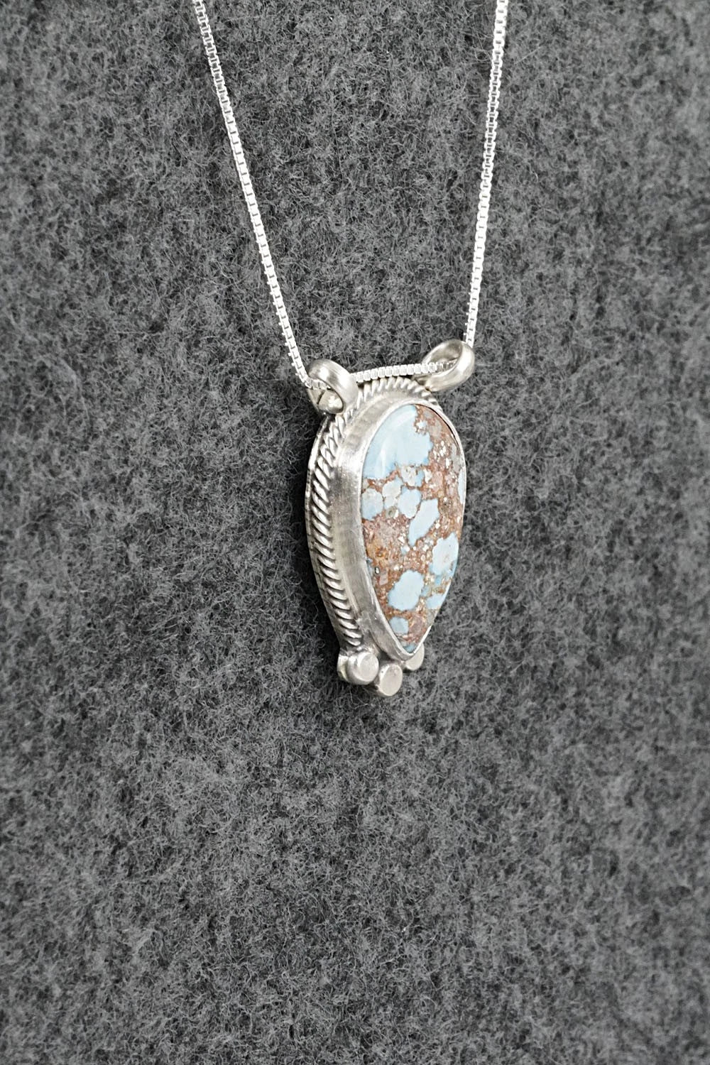 Turquoise & Sterling Silver Necklace - Sharon McCarthy