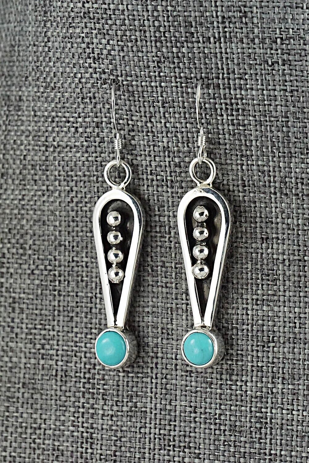 Turquoise & Sterling Silver Necklace & Earrings Set - Jonathan Nez
