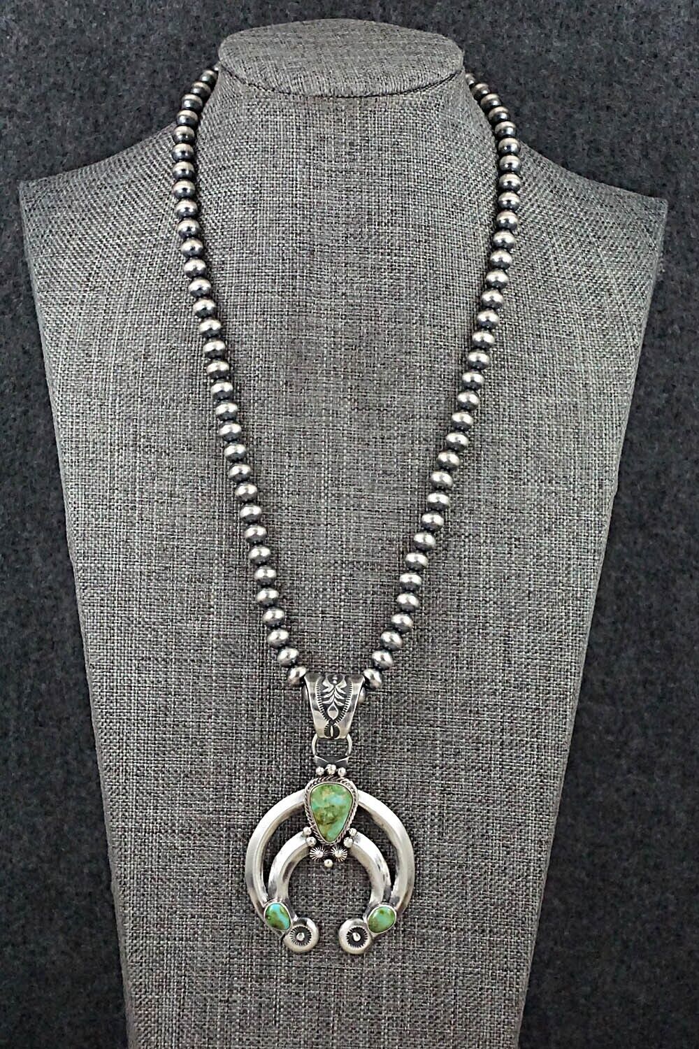 Turquoise & Sterling Silver Necklace - Paige Gordon