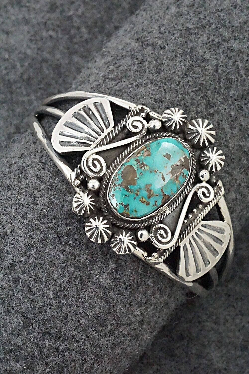 Turquoise & Sterling Silver Bracelet - Jess Martinez