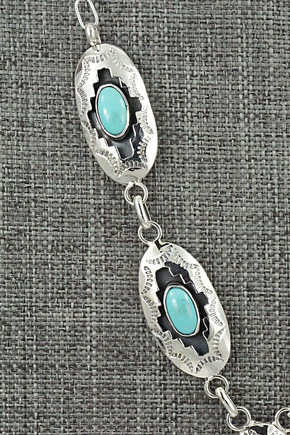 Turquoise & Sterling Silver Necklace - Bobby Platero
