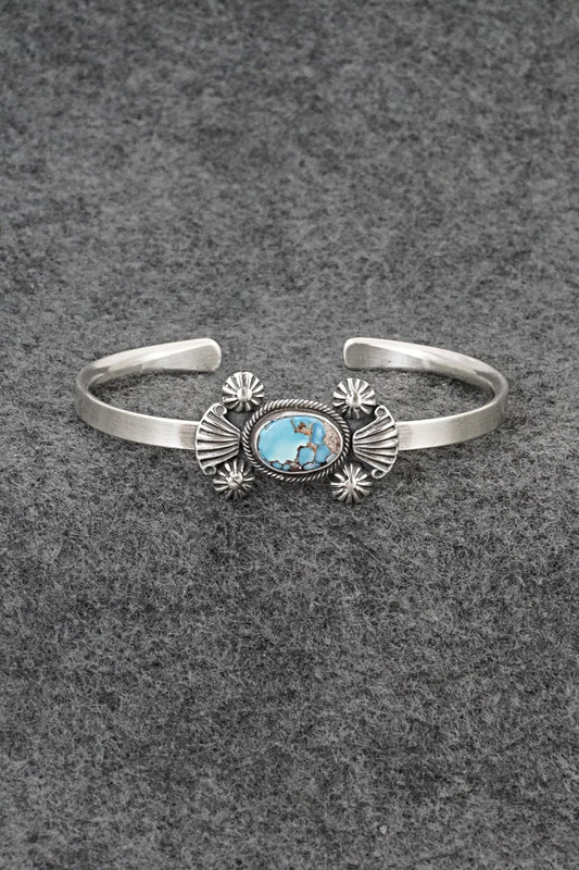 Turquoise & Sterling Silver Bracelet - Genevieve Francisco
