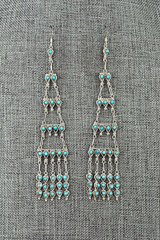 Turquoise & Sterling Silver Earrings - Waylon Johnson